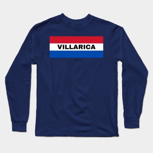 Villarica City in Paraguay Flag Colors Long Sleeve T-Shirt